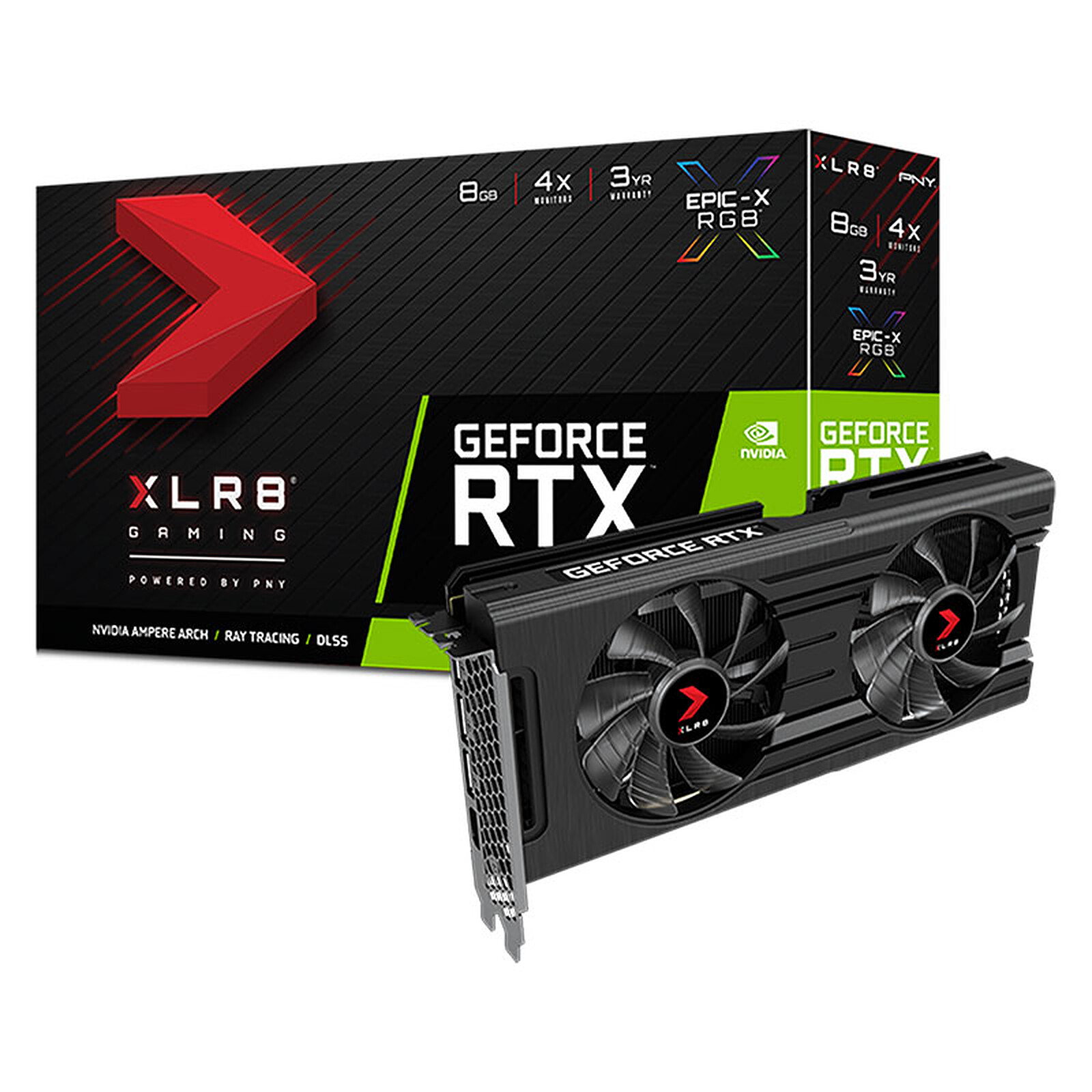 PNY GeForce RTX™ 3050 8GB XLR8 Gaming REVEL EPIC-X RGB™
