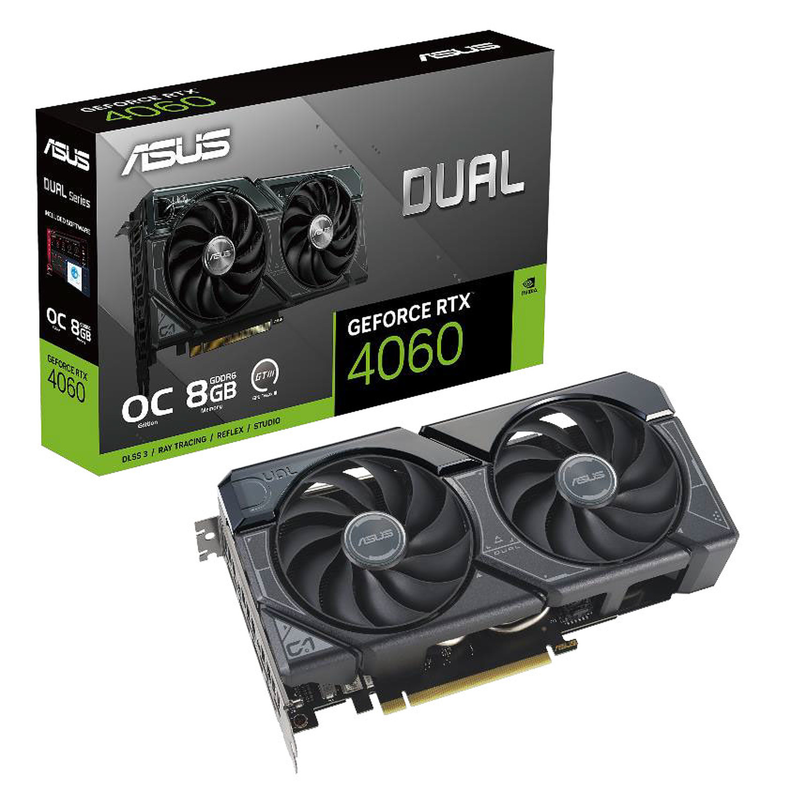 ASUS Dual GeForce RTX™ 4060 V2 OC Edition 8GB GDDR6