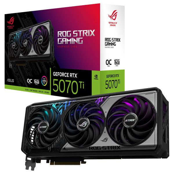 Carte Graphique ASUS ROG Strix GeForce RTX™ 5070 Ti 16GB GDDR7 OC Edition