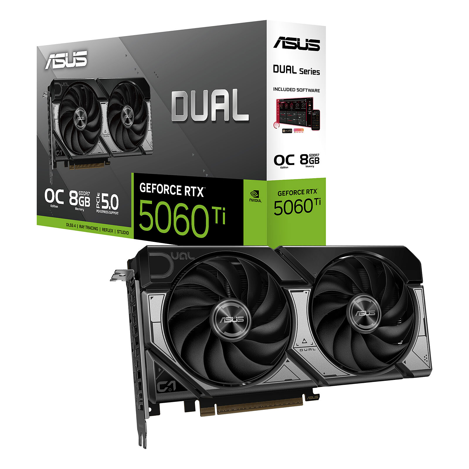 Carte Graphique ASUS Dual GeForce RTX™ 5060 Ti 8GB GDDR7 OC Edition - Image 1