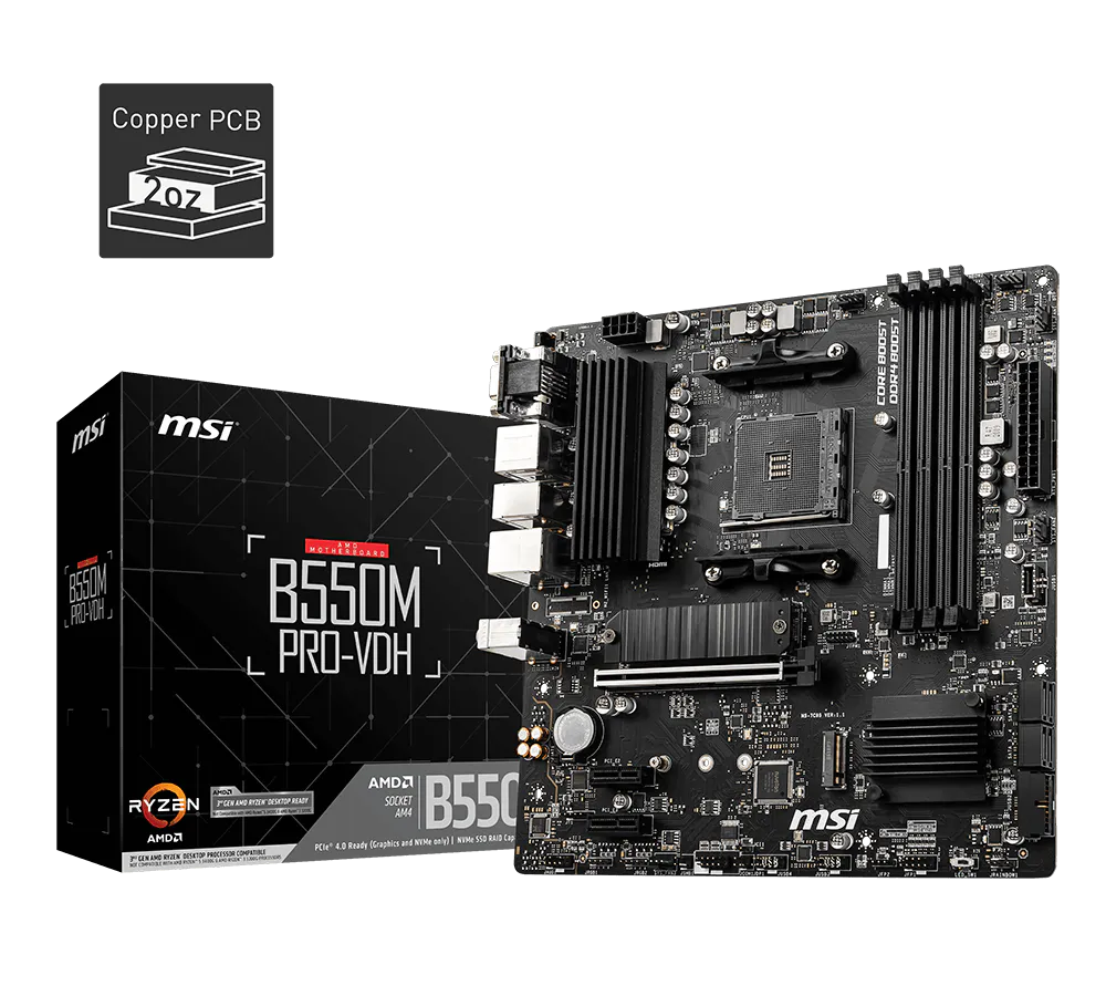 MSI B550M PRO-VDH - Image 1