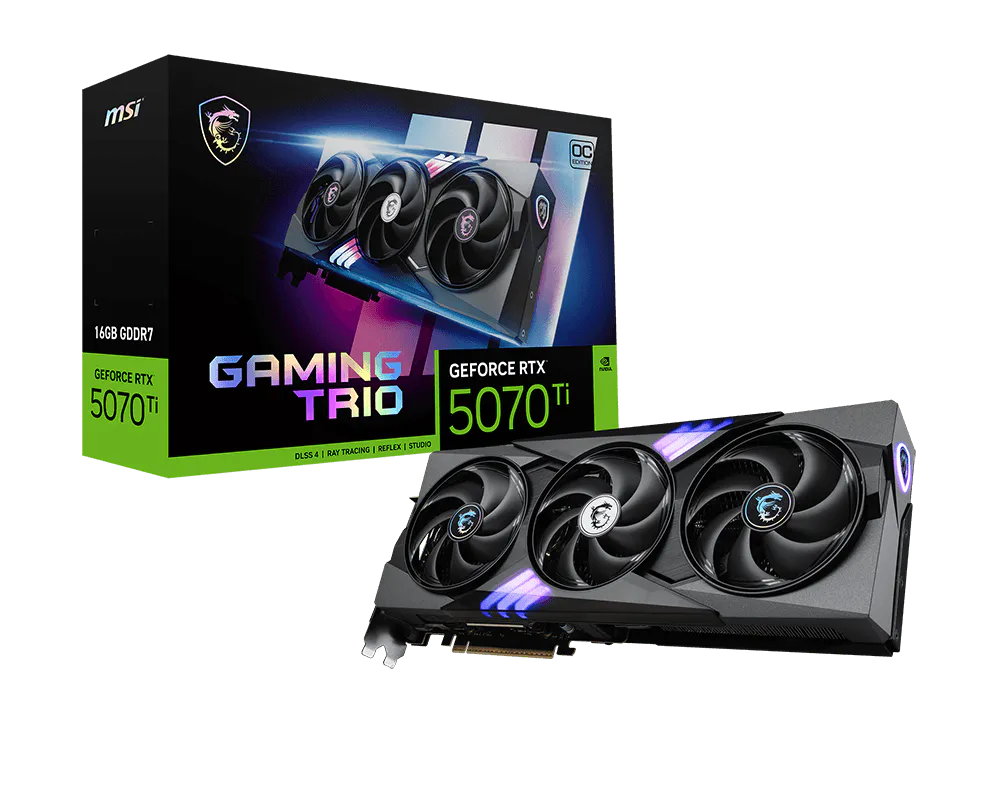 Carte Graphique MSI GeForce RTX 5070 Ti 16G GAMING TRIO OC - Image 1