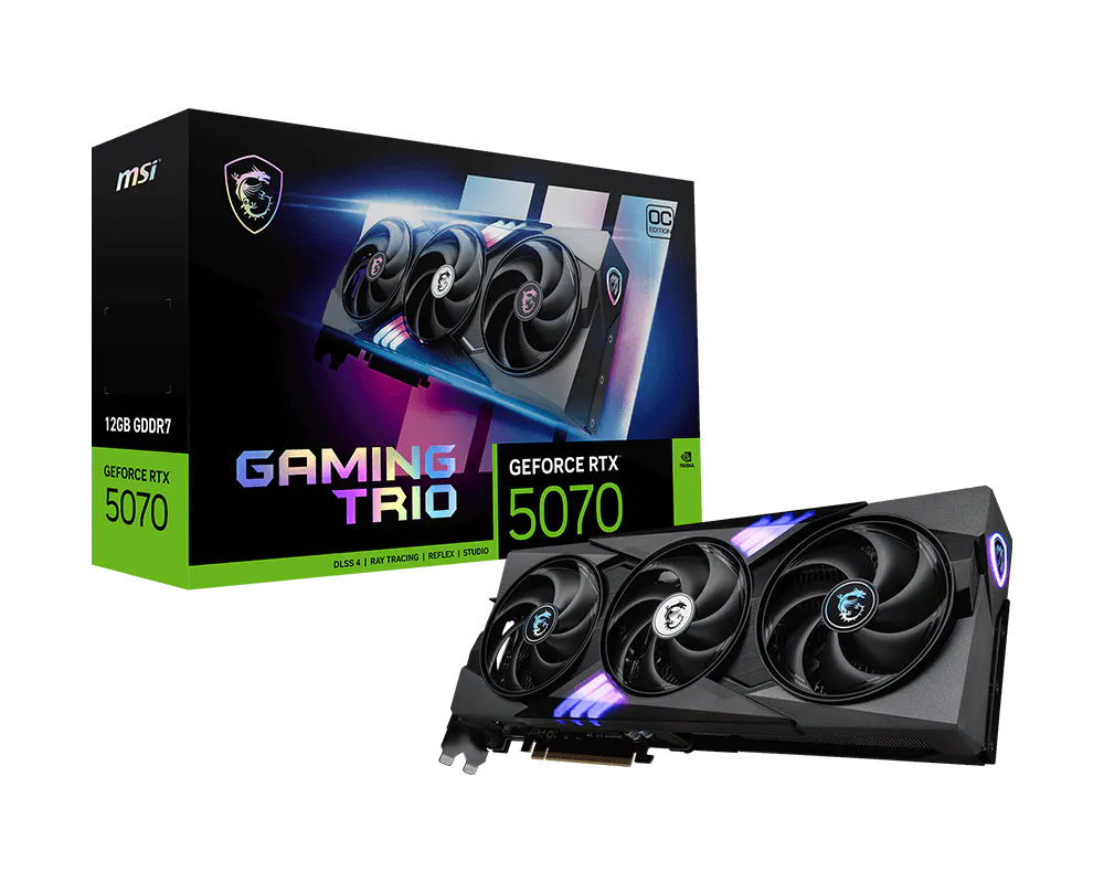 Carte Graphique MSI GeForce RTX 5070 12G GAMING TRIO OC - Image 1